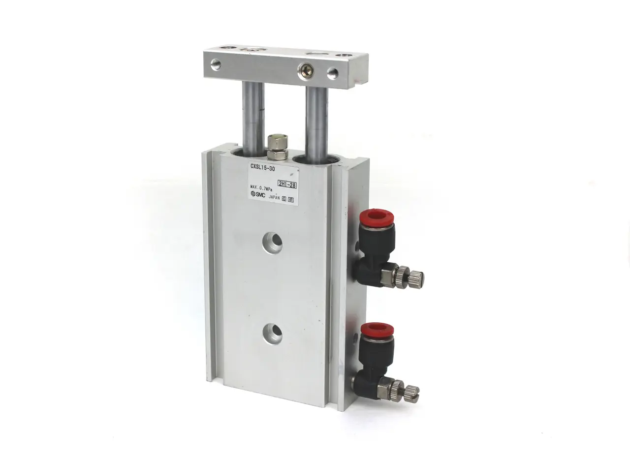 SMC CXSL15-30 Dual Rod Pneumatic Guided Cylinder, 15mm Bore, 30mm Stroke