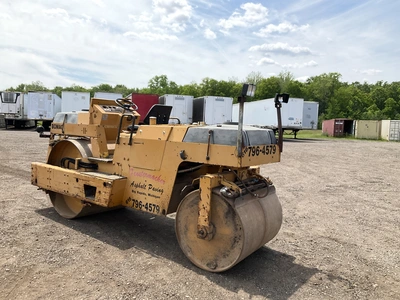 USED BOMAG BW 4 AS DOUBLE DRUM VIBRATORY ROLLER
