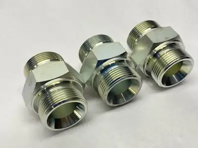 0649.0009 | Atlas Copco  Double Nipple 1-1/4" x 1-1/4" NPT ST DN25 LOT OF 3 - New Other
