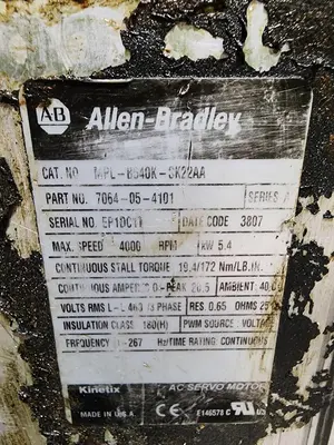 USED ALLEN-BRADLEY MPL-B540K-SK22AA