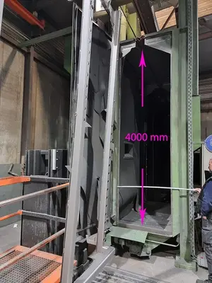 USED WHEELABRATOR KH3 1000 X 4000 MM 4 TURBINES
