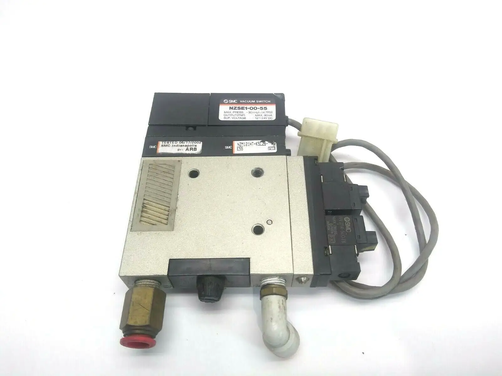 USED SMC VACUUM SWITCH WITH VACUUM EJECTOR 12-24 VDC