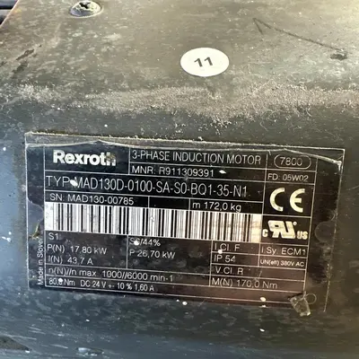 Rexroth R911309391 Servo Induction Motor MAD130D-0100-SA-S0-BQ1-35-N1 #HP130