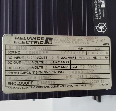 USED Reliance DC1-42U