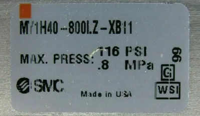 NEW SMC MY1H40-800LZ-XB11 RODLESS CYLINDER MY1H40800LZXB11