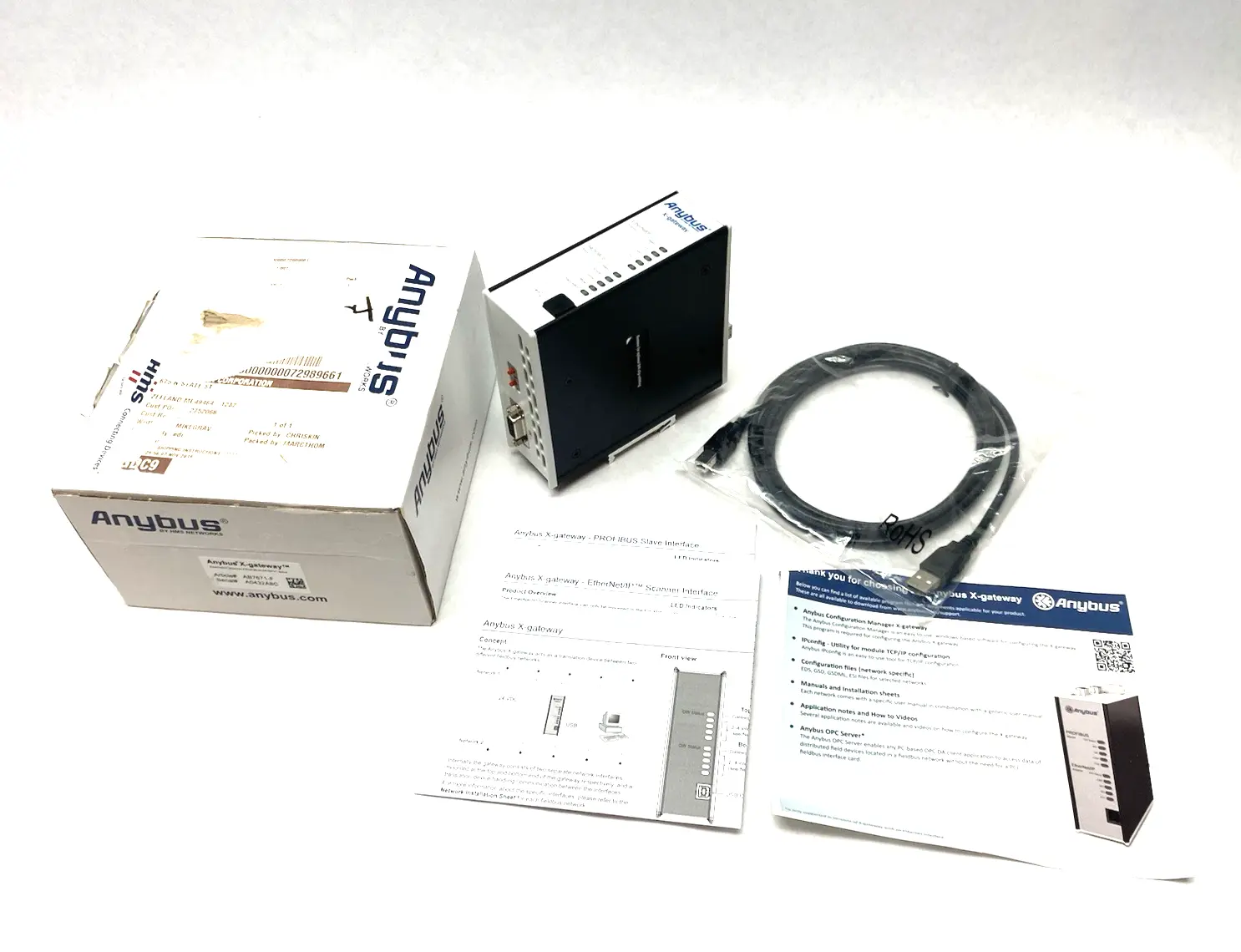USED HMS NETWORKS ANYBUS X-GATEWAY – ETHERNET/IP SCANNER - PROFIBUS SLAVE