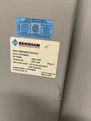 Used BENSHAW CFMVRSM18TS-350-4160-1 Switchgears British Columbia CA | Lenmark #239538