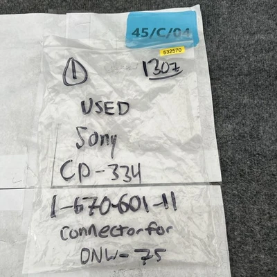 Used Sony CP-334 1-670-601-11 I/O Boards & Replacement Parts California US | Davliegogo LLC #1706398
