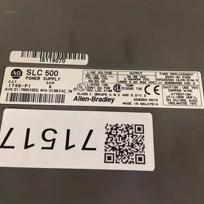 USED ALLEN BRADLEY 1746-P1 SER A / 1746-A4 SER B