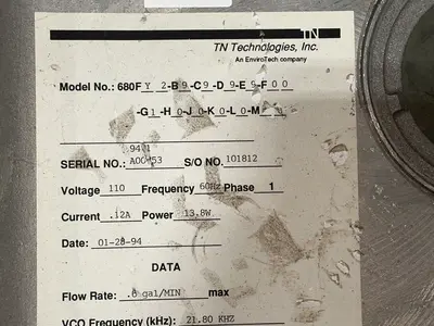Used TN TECHNOLOGIES 680FY2B9C9D9E9F00G1H0J0K0L0M Electrical Boxes Ohio US | HGR 24 #1286762