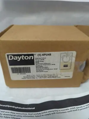 New | in-Stock DAYTON 4PU48 HVAC Parts and Equipment | Surplus Asset Holdings #1202851