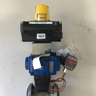 Habonim Compact H25 SR-2A2BR Full Port Pneumatic Ball Stainless Steel Valve 1″