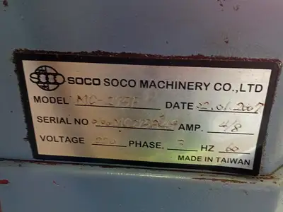 Used 2007 SOCO MACHINERY MC-275F Circular Cold Saws British Columbia CA | Lenmark #1488884
