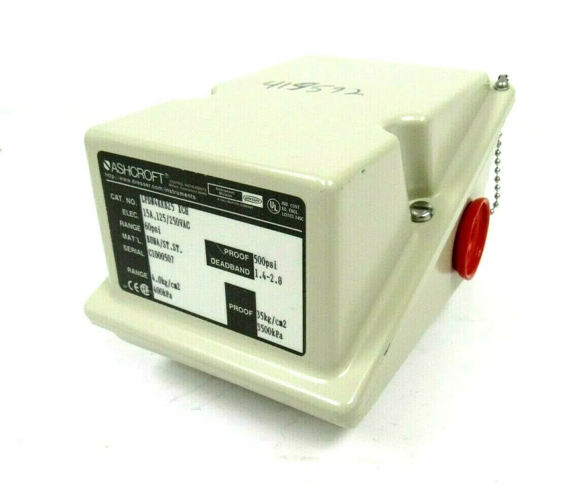 NEW ASHCROFT LPDN4KKB25-XCH PRESSURE SWITCH LPDN4KKB25XCH