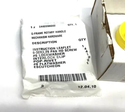 USED EATON UNSHROUDED YELLOW GMCP ROTARY HANDLE TYPE 1 8703C76G07