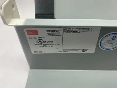 USED HOFFMAN NVENT HINGED COVER WIREWAY SECTION 4 X 4 X 12" PAINTED WHITE
