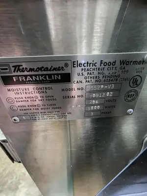 Used FalconRestaurantSupply Used Thermotainer 1552P-V3 Thermal Container Pass-Thru Food Warmer 208V 3PH Heated Cabinets & Displays Illinois US | Falcon Restaurant Supply #1376688