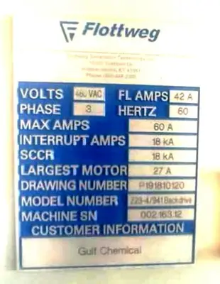 Flottweg Z23-4/941 tricanter centrifuge, 316SS.
