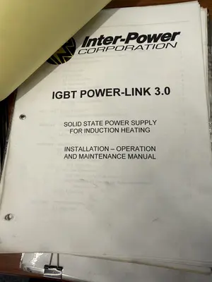 400 KW x 2 BAR INTER-POWER POWER-LINK 3.0 BILLIT INDUCTION HEATING SYSTEM, NEW 2007: YOBRO #24766