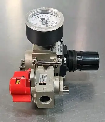 SMC AR20-F02 + VHS20-F02 Pressure Regulator Loc6C8