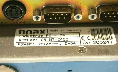 USED NOAX TECHNOLOGIES C8-N7-C400 TOUCH SCREEN C8N7C400