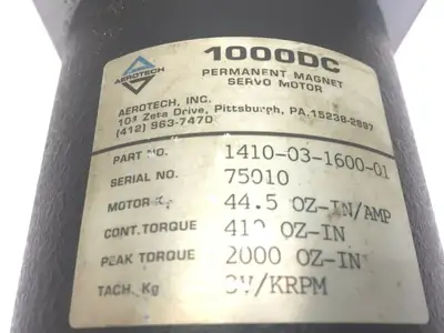 1410-03-1600-01 75010 | Aerotech  1000DC Servo Motor - Used