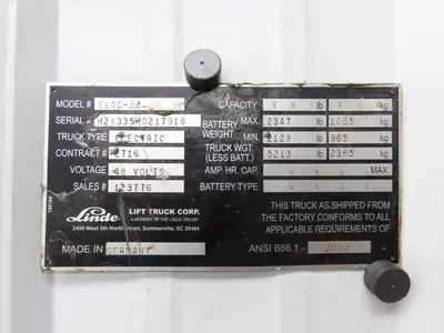 Linde 79174 01 240 Electric Forklift Power Inverter Module Removed From E18C-02