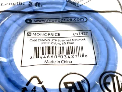 New | in-Stock Monoprice 3427 Cable & Wire Michigan US | Maverick Industrial Sales #1390850