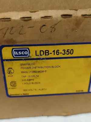 New | in-Stock ILSCO LDB-16-350 Miscellaneous Equipment (Electrical & Power) Ohio US | Surplus Asset Holdings #1238567