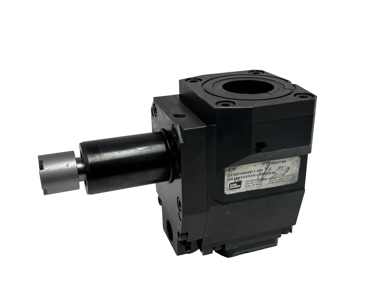 USED VON RUDEN / OKUMA DT10210602811-001 RIGHT-ANGLE LIVE TOOL CAPTAIN SERIES
