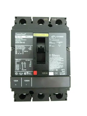 NEW SQUARE D 0320-2561-03 CIRCUIT BREAKER 125A 3P POWERPACT HG 150 0320256103