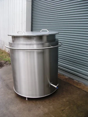 1,100 L S/S Electrically Heated Jacketed Cooker Tank