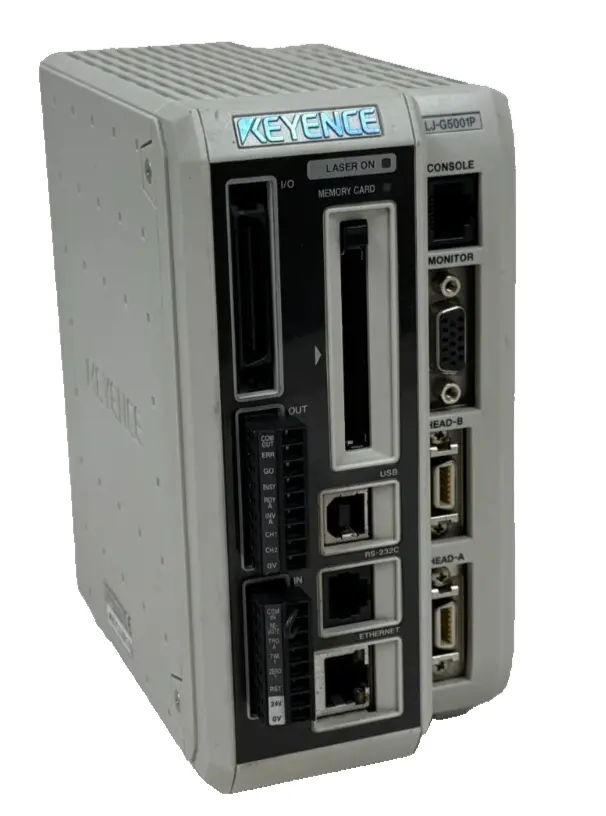USED KEYENCE LJ-G5001P LASER CONTROLLER 800MA 24VDC LJG5001P