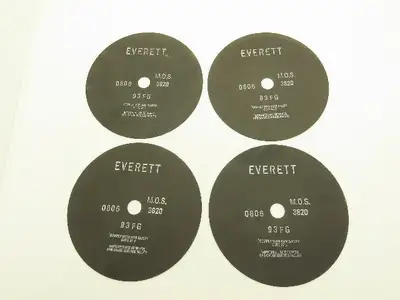 Everett 12-93FGX0.100X1.25 Cutoff Wheel 12"x0.100"x1" 3820rpm Lot of 4
