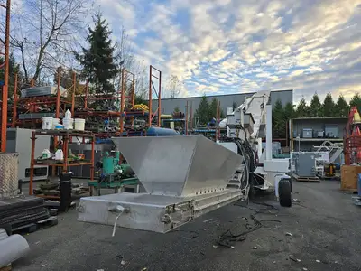 24" Wide Portable Diesel Articulating Conveyor Auger