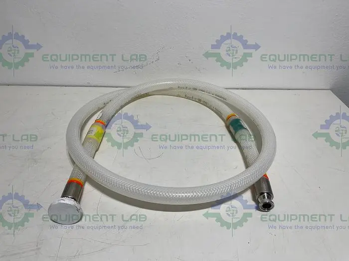 Used SAINT GOBAIN 23035763 PURE FIT 96" HOSE W/ 3/4" TO 1 1/2" SANITARY FITTING 90PSI Hoses | Equipment Lab #486818