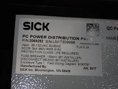 Used 2017 SICK 2069292 Uninterruptible Power Supplies Ohio US | HGR 24 #798833