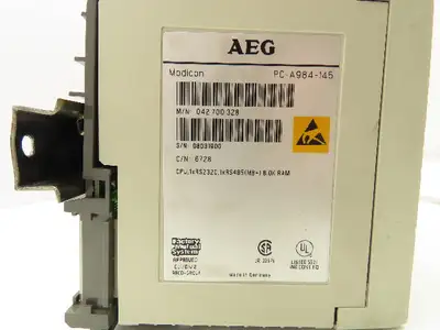 AEG PC-A984-145 Programmable CPU Control Input/Output 14 Card Rack