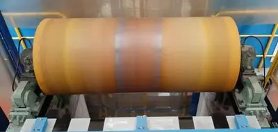 67" W (1710 mm) x .009"-.079" (.23 mm-2 mm) x 20 Ton Color Coating Line (Used)
