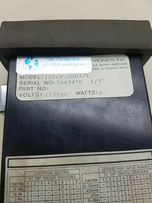 NEWPORT ELECTRONICS INC INFCP-200A/E