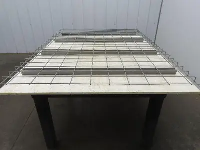 New Pallet Rack Wire Deck 42x58" Waterfall 4 Step Channel Racking 2500lb Mesh