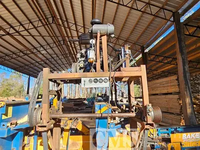 USED BAKER MODEL B 2 HEAD RESAW
