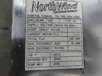 Hoffman CSD423610SSR Electrical Enclosure 42x36x10" SS Terminal Block Backplate
