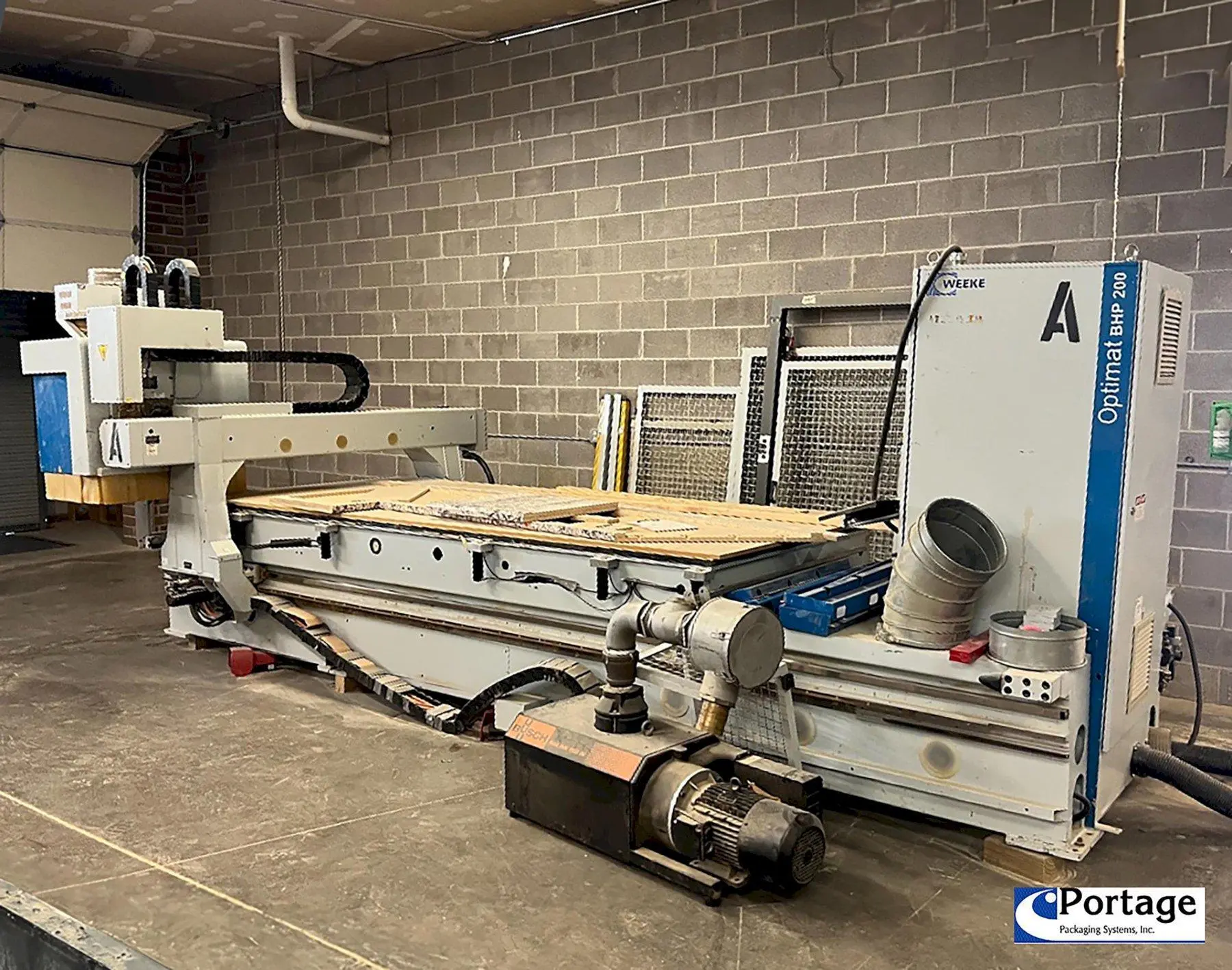 Used 2005 WEEKE OPTIMAT BHP 200 CNC Routers Ohio US | Portage Packaging Systems, Inc. #1443843