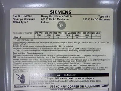 USED SIEMENS HNF361 VBII