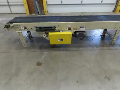 Lewco 21"x 18' Slider Bed 18" Belt Conveyor .5Hp 460V 3PH Center Drive 64 FPM