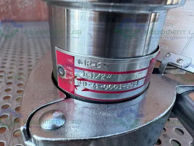 USED BS&B GR-C SAFETY HEAD 1 1/2" FITTING W/ 45 PSIG RUPTURE DISC,  1/2" TEE FITTING