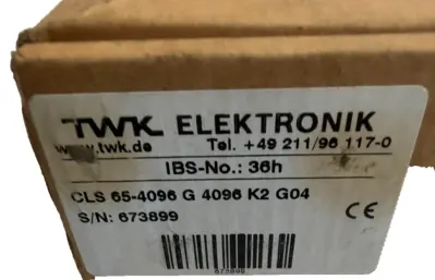 USED TWK ELEKTRONIK CLS 65-4096 G 4096 K2 G04 ENCODER IBS-NO:36H
