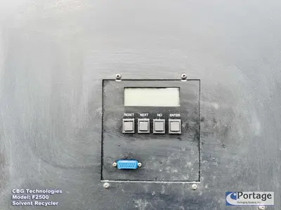 USED 2008 CBG TECHNOLOGIES F2500 SOLVENT RECYCLER