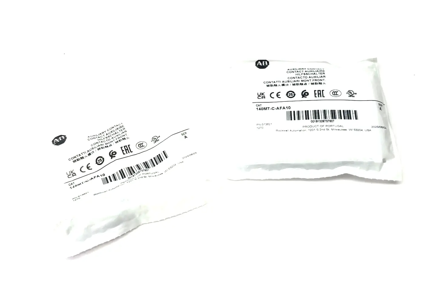 New | in-Stock Allen-Bradley Ser. A Auxiliary Contact Block Front Mount LOT OF 2 Contact Blocks Michigan US | Maverick Industrial Sales #1487267